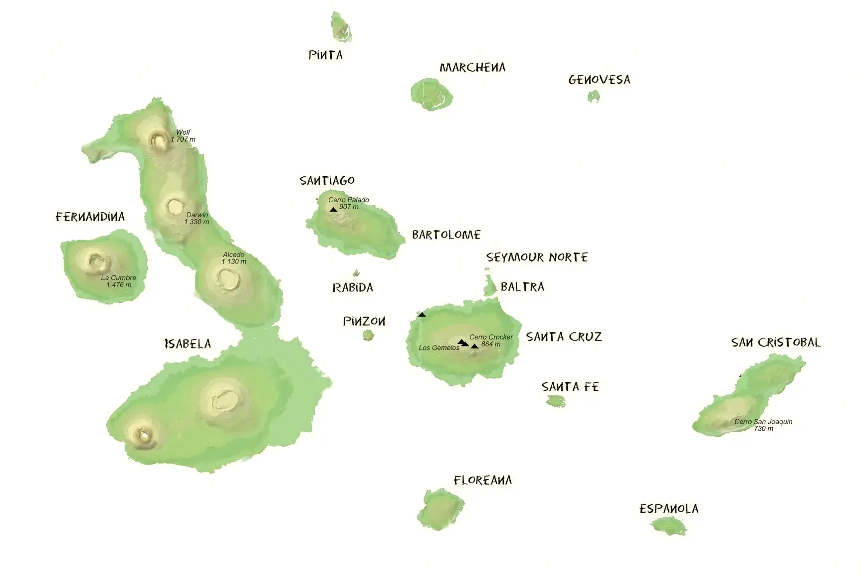 The Galapagos Islands Map
